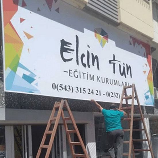 Vinyl Stretch Sign Work